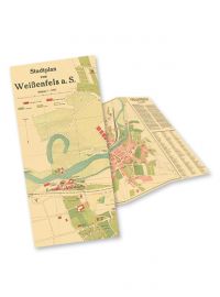 Historischer Stadtplan von Weißenfels (um 1928)